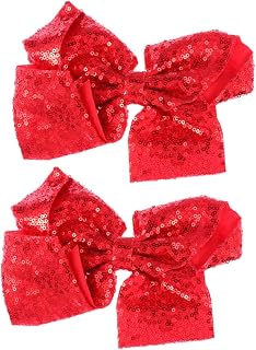 2piezas Horquilla Pinza Pelo Decorativa Lazo Para Niñas Color Rojo Material Para Fiesta o Celebración