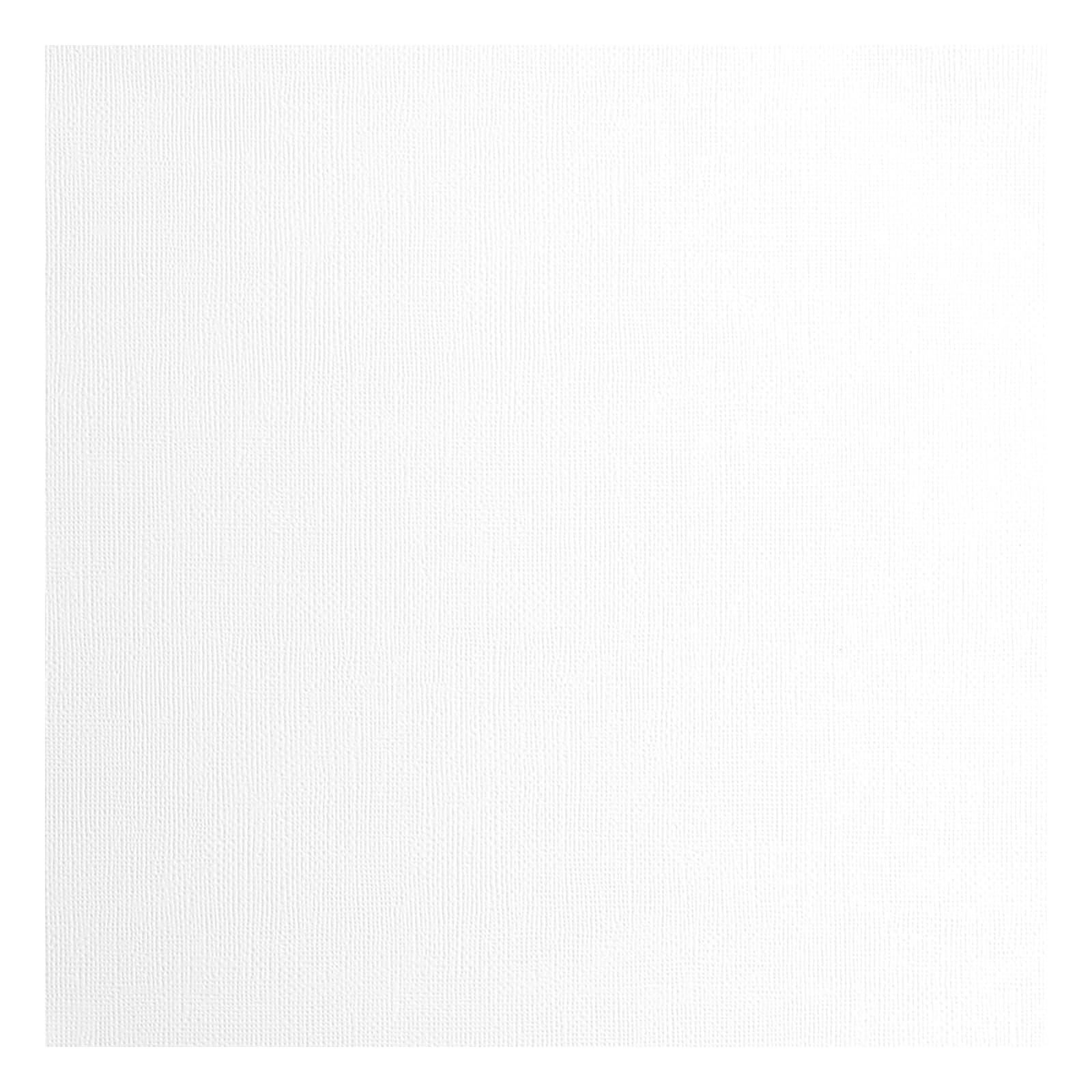 Vaessen Creative Florence - Lote de 100 tarjetas de papel blanco 216 gramos/m², 30,5 x 30,5 cm, textura para álbumes de recortes, tarjetas, troquelado y otras manualidades de papel