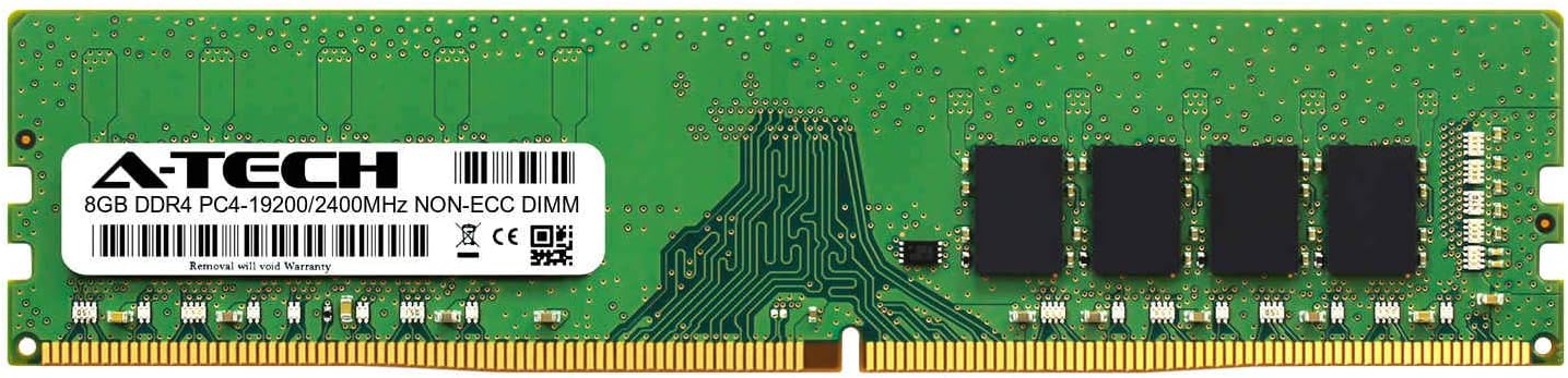 A-Tech 8GB Module for SkyTech Archangel Gaming (ST-ARCH-1200-1050Ti-4G) Compatible DDR4 2400MHz PC4-19200 Non-ECC DIMM 1.2V - Single Desktop & Workstation Memory RAM Stick (ATMS397737A25817X1)