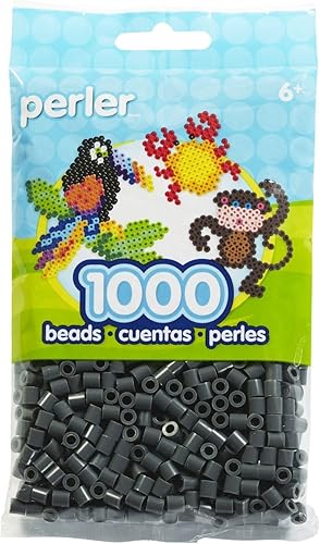 Bulk Buy: Perler Beads 1,000 unidades gris oscuro (paquete de 3)