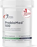 Vista 1 de Designs for Health ProbioMed 100 - Probióticos para la salud digestiva - 10 cepas con probiótico Lactobacillus Acidophilus + Lactobacillus Rhamnosus