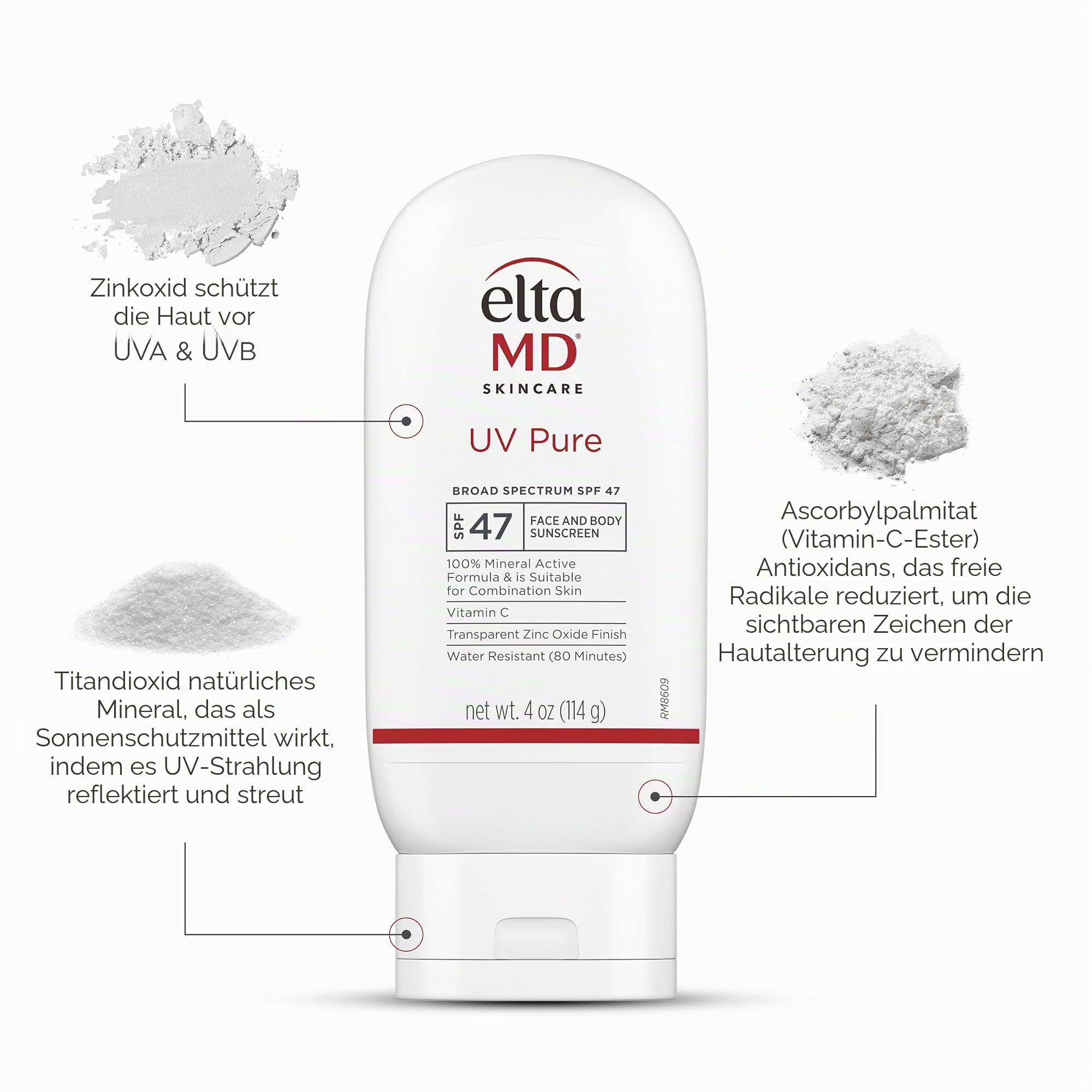 EltaMD UV Pure LSF 47 für Unisex 4 oz Sunscreen