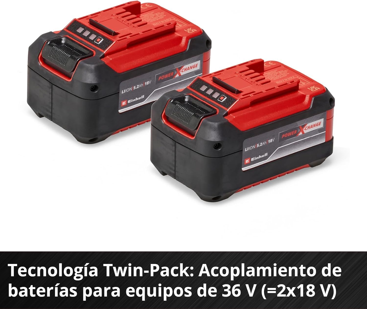 Original Einhell Kit de Principiantes de batería 5,2 Ah y Cargador Power X-Change (Iones de Li, 18 V, 100 min Tiempo de Carga, Adecuado para Todos los Equipos Power X-Change)