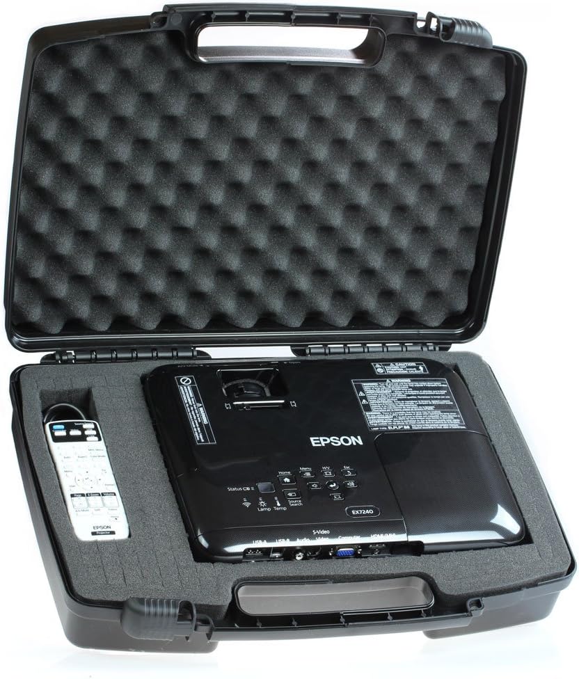 Skywin Portable Travel Hard Case for Epson EX7240 Pro WXGA 3LCD Projector Pro Wireless : Office Products