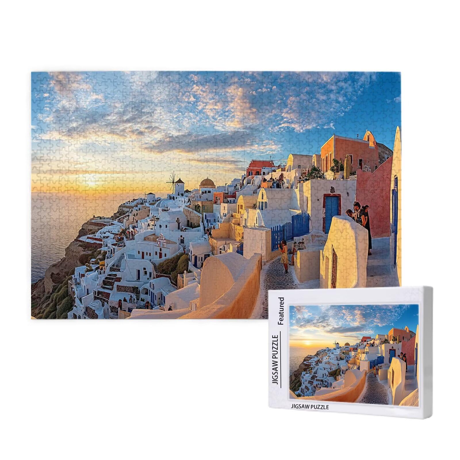 Puzzle Mar Puzzle 1500 Piezas,Atardecer Rompecabezas Desafiante,Puzzles Adultos,Impresión de Alta Definición Colorido Puzzles Madera con Caja de Regalo,Home Decoration,Regalo Mujer,p782t