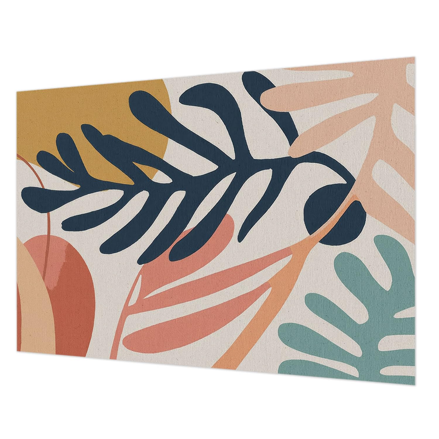 Papier peint intissé motifs feuillus Tulup 312x219 cm pose murale colle