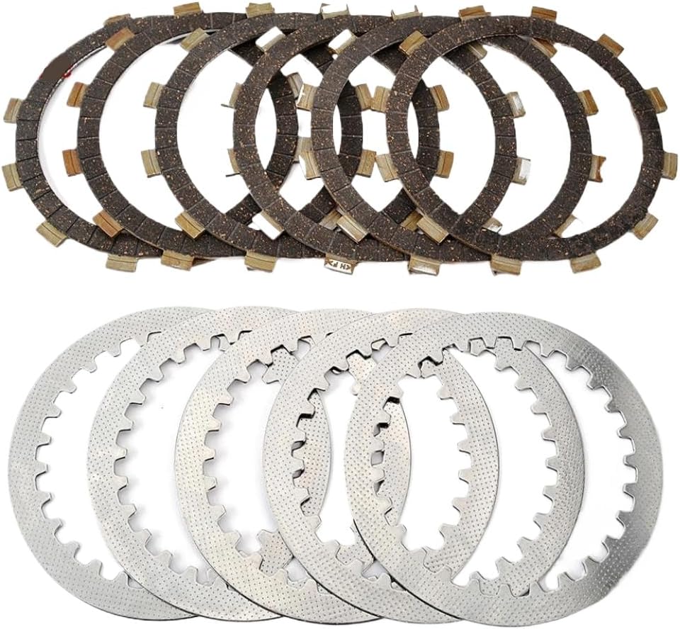 Universal Fit Clutch Friction Disc Plate Kit Compatible with 5Y1-16321-00 6 360-16325-00 5 1.2 TT 250G 250H 250J Aftermarket Replacement Part Number for Vehicle Models