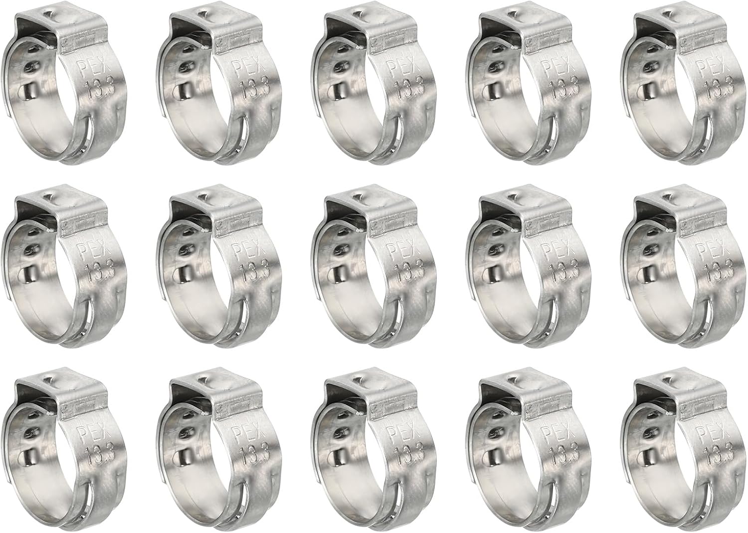 PATIKIL Pluggen van roestvrij staal 304, 3 x 30 mm, 50 stuks, gegroefde