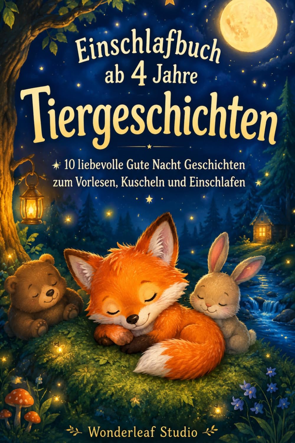 Einschlafbuch ab 4 Jahre: Tiergeschichten: 10 liebevolle Gute Nacht Geschichten zum Vorlesen, Kuscheln und Einschlafen (Mondwald Einschlafgeschichten ab 4)