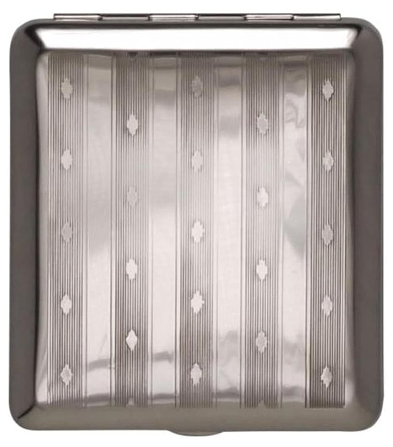Cigarette Case 16 King Size / Chrome / Double Sided / Elastic Band / 6 Models (Model 1)