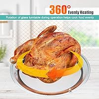 Vista 4 de ARLIME Microondas retro de 0.9 pies cúbicos, horno microondas de encimera de 900 W con 5 niveles de potencia, descongelación y cocción automática