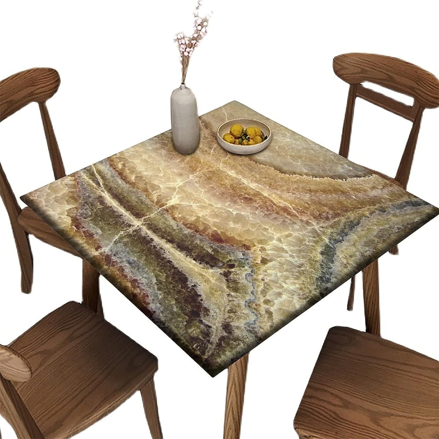 Elastic Tablecloth Square Fits Tables up to 36