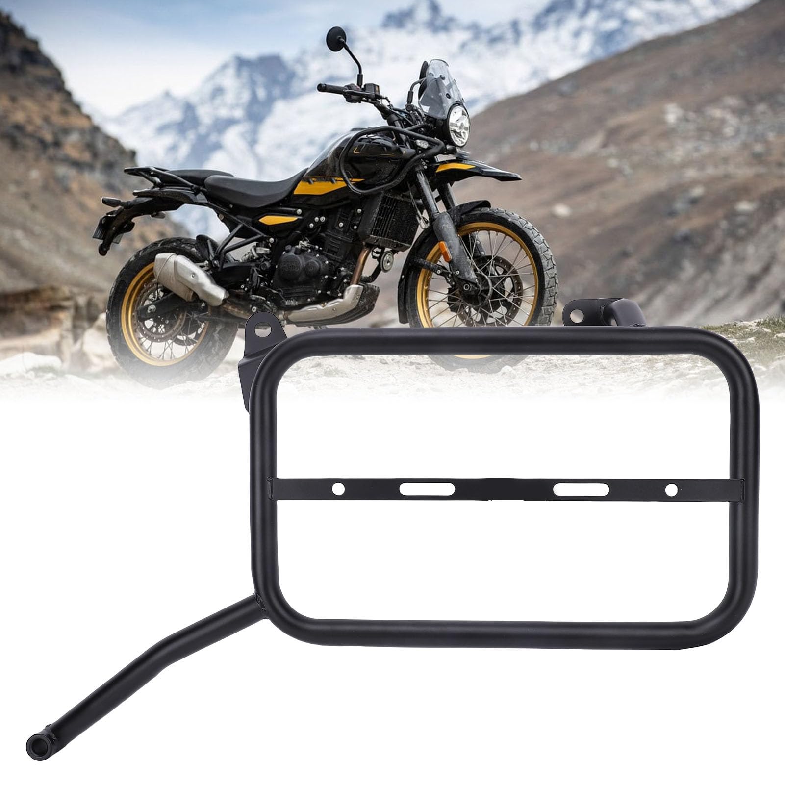 Luocute Stojaki Podsiodłowe Motocykla, Bagażniki Motocyklowe Bagażnik Boczny Pasuje do Nowego Himalayan 450 2024-2025 Rura 18mm (Lewy)