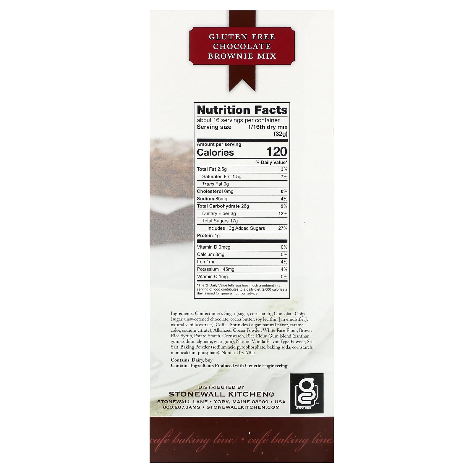 Stonewall Kitchen Chocolate Brownie Mix GLUTEN FREE - Preparato per torta al cioccolato SENZA GLUTINE - 1 x 510g…