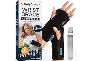 ComfyBrace Wrist Brace with Splint and Palm Cushion
