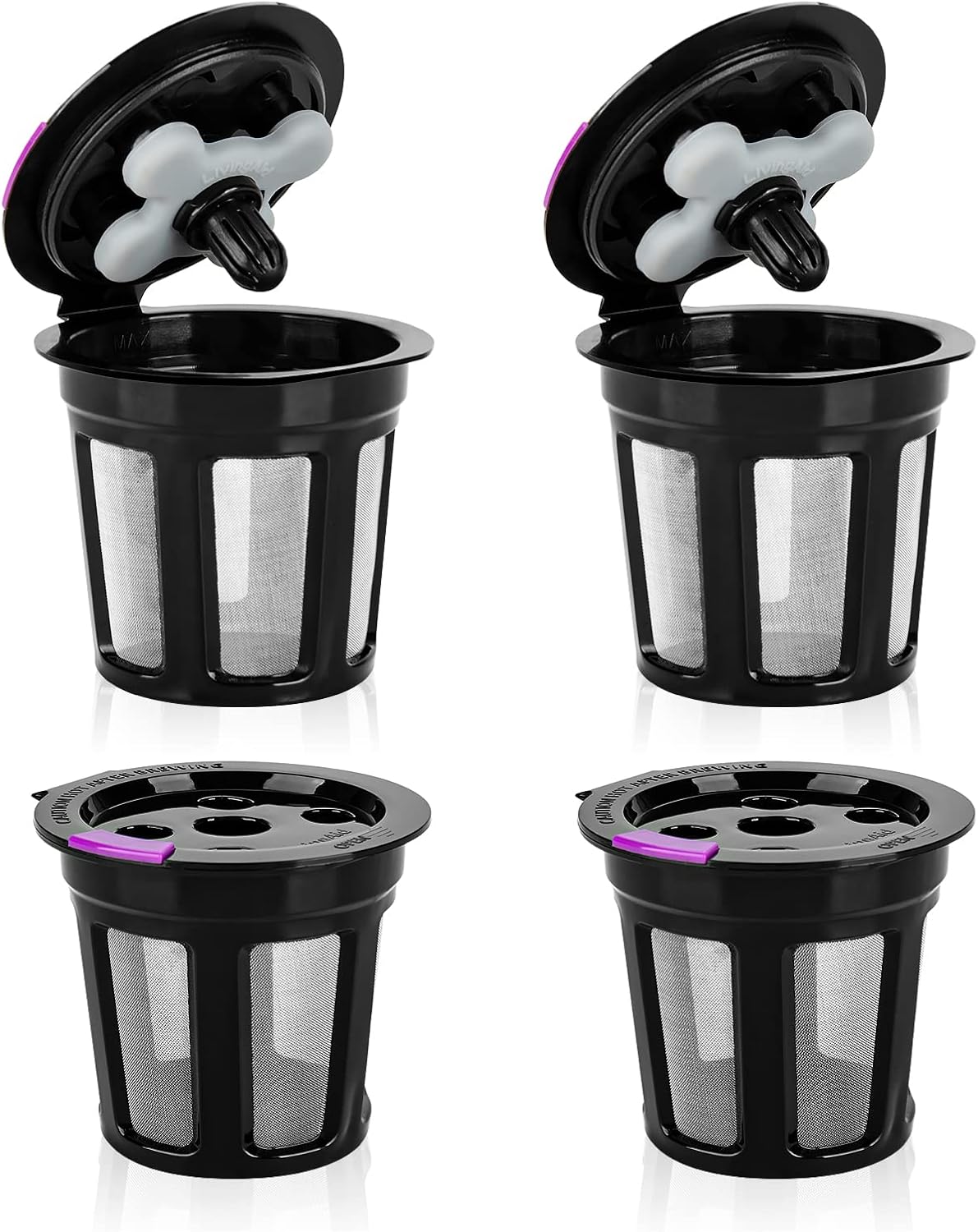 MaxRona Reusable K Cups for Keurig Supreme Multistream Series4 Packs