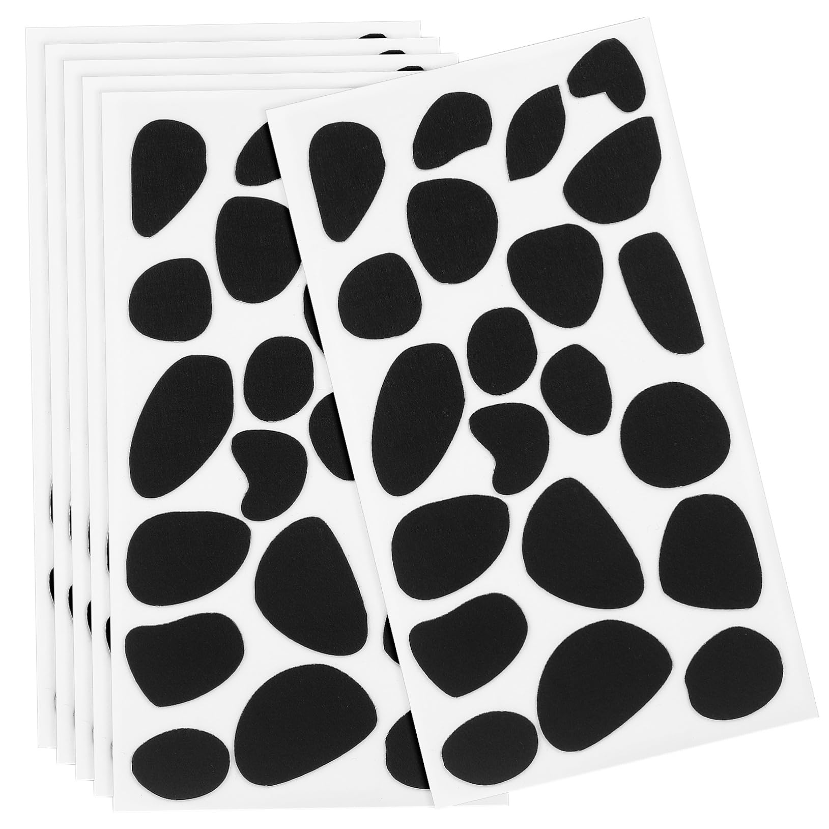 ERINGOGO 6 Sheets Self Adhesive Felt Dots Adhesive Felt Pads for Clothing Crafting Projects Convenient Application for Embellishing Shirts Jeans More