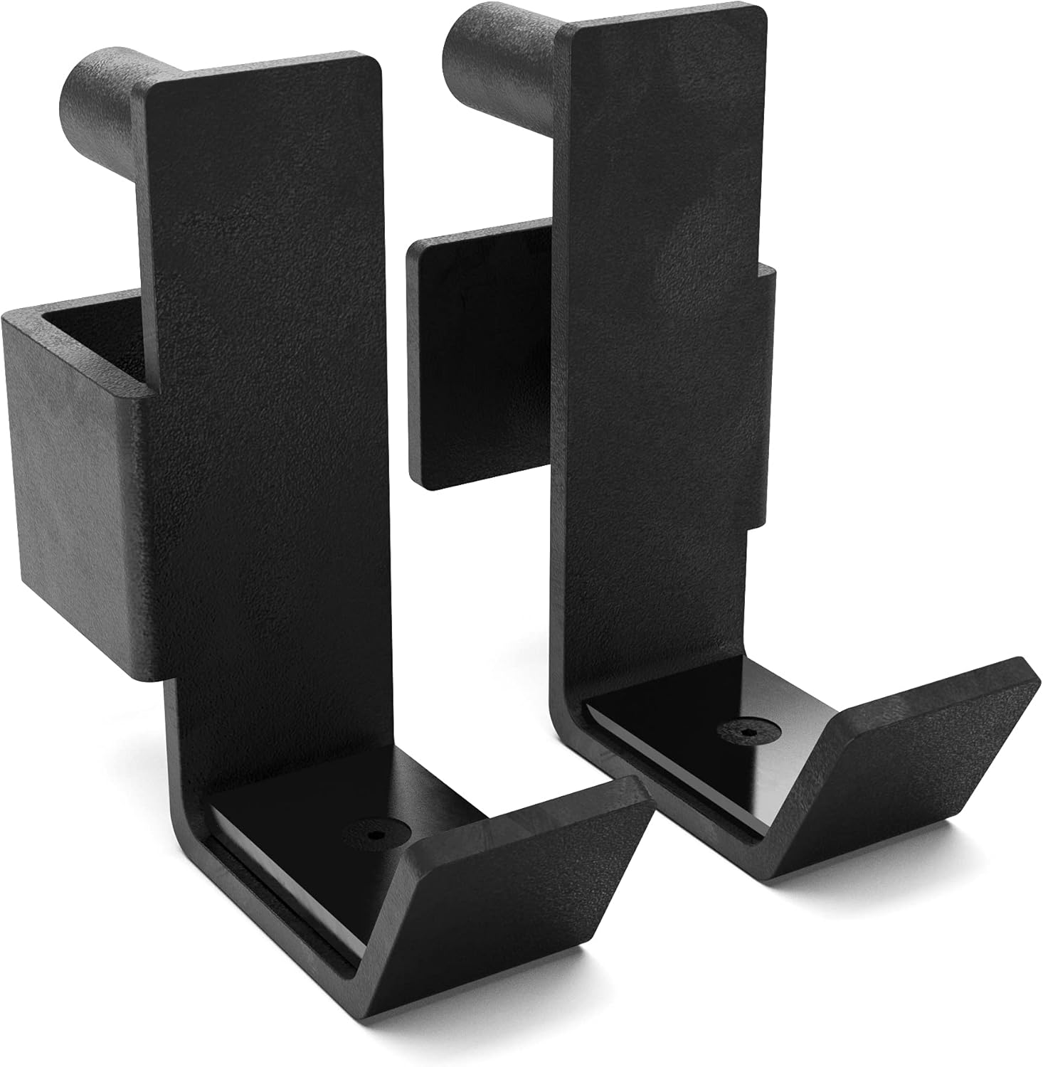 Synergee Power and Squat Rack Attachment 2x2 J-Cups Designed for 1” Hole. J-Hook for Power Lifting, Squats and Presses. Sold in Pairs.