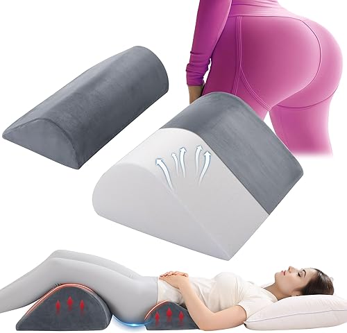 HOMBYS BBL - Almohada después de la cirugía para dormir, soporte lumbar con cuña de pierna, juego de 2 piezas para recuperación de cirugía de