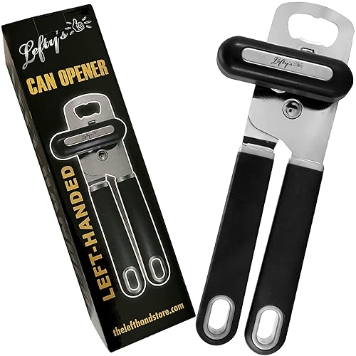 Lefty’s Left Handed Can Opener - Premium Design Black Heavy