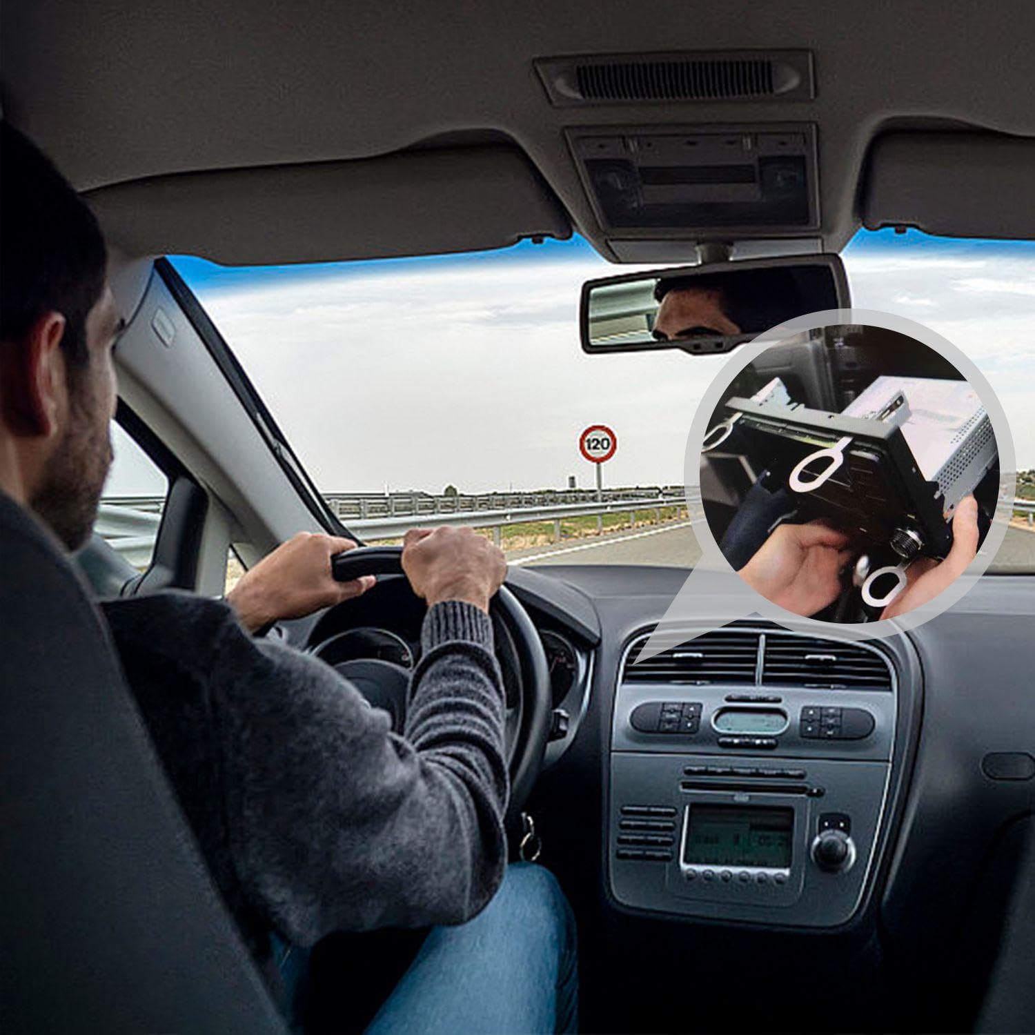 Strumenti Di Smontaggio Dell'Autoradio 4 Pezzi, Strumento Chiave Di Smontaggio Dell'Unità Principale, Strumento Di Sblocco Auto, Strumento Di Sgancio Rapido Della Radio