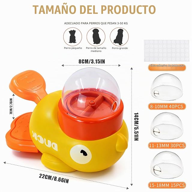 Foto 2 de 7 de OVBOVA Dispensador interactivo de golosinas para perros y juguetes para cachorros