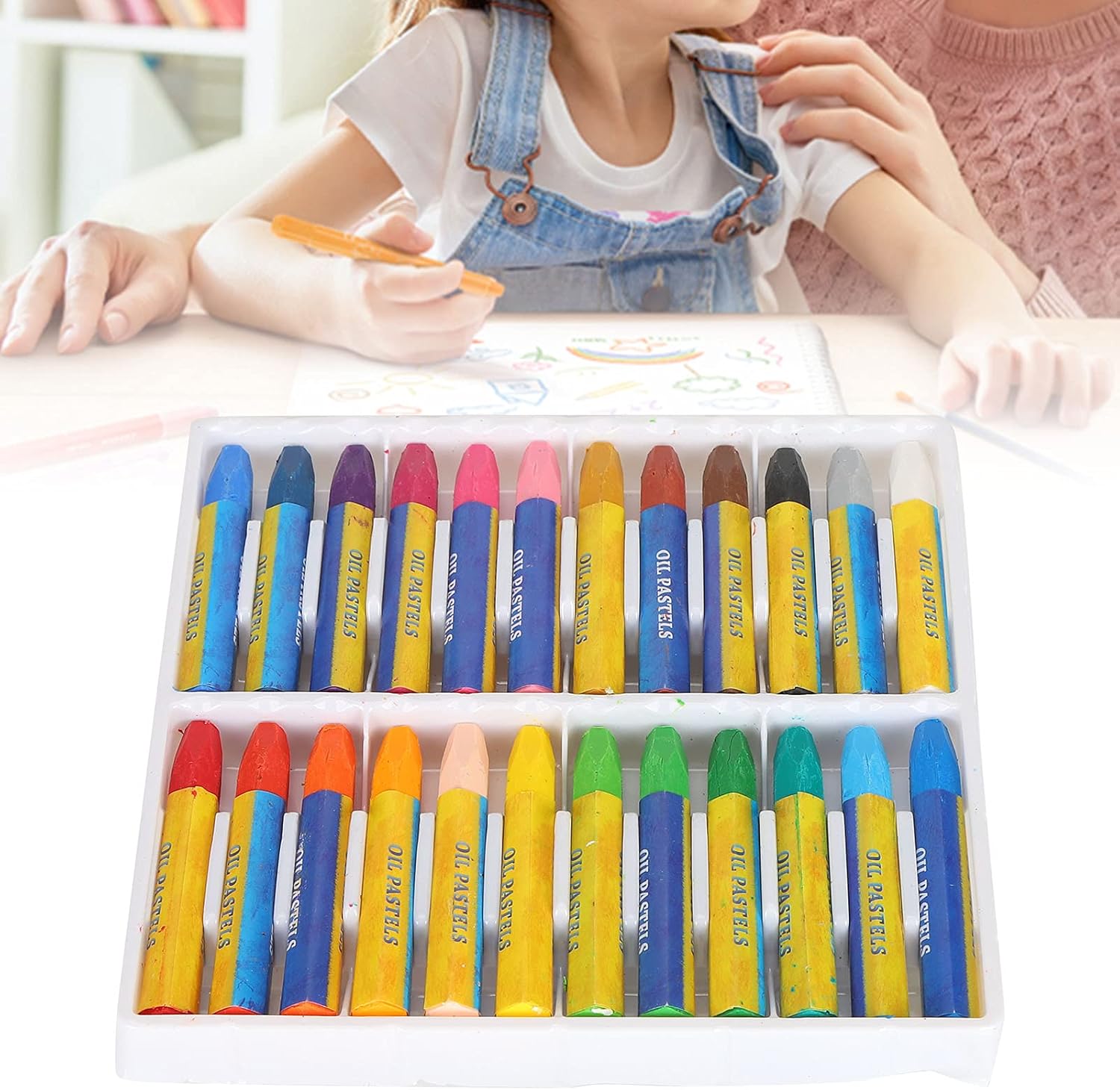 クレヨン 画材 オイル パステル 掃除しやすいイラスト用 New 24 Colors Boxed Santa Claus Faz クレヨン 画材 オイル パステル 掃除しやすいイラスト用 New 24 Colors Boxed Santa Claus Faz