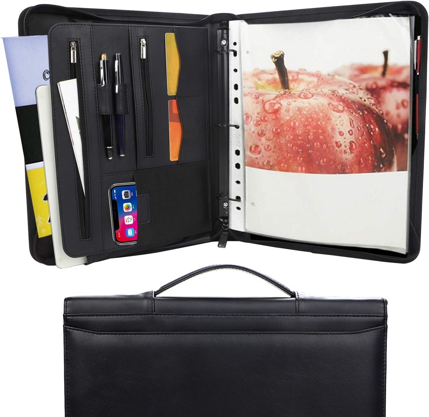 Freeprint Portfolio 3Ring Binder Organizer with Handle