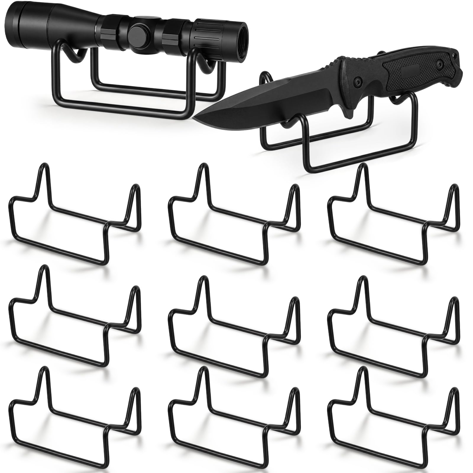Yaocom 10 Pcs Knife Display Stand, Multi-Purpose Holder for Scopes Lights