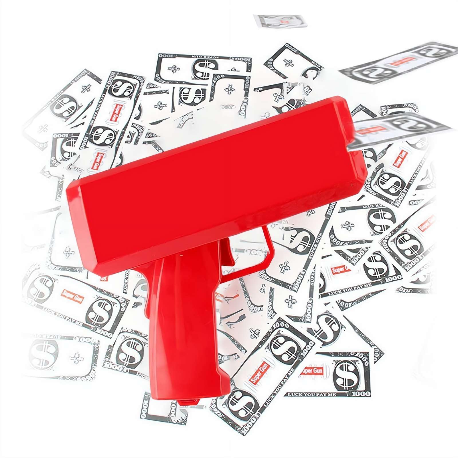 Money Gun Shooter,Money Gun Toy,for Movies That Look Real, Prop Gun Make it Rain,Fake Bill Dispenser Money Shooter,Money Rain,Handheld Cash Gun for Game Movies Party
