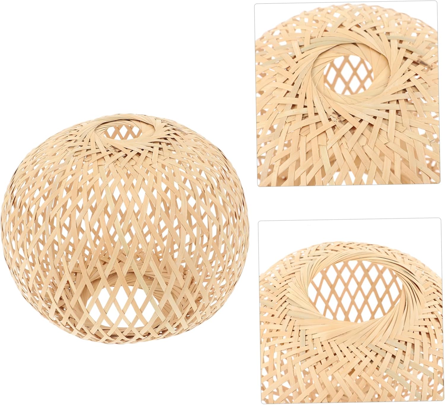 Gadpiparty 2pcs Woven Lampshade Decor Accessory for Stylish Home Lighting Easy to Install Craft Light Shade for Room and Bedroom Random Design