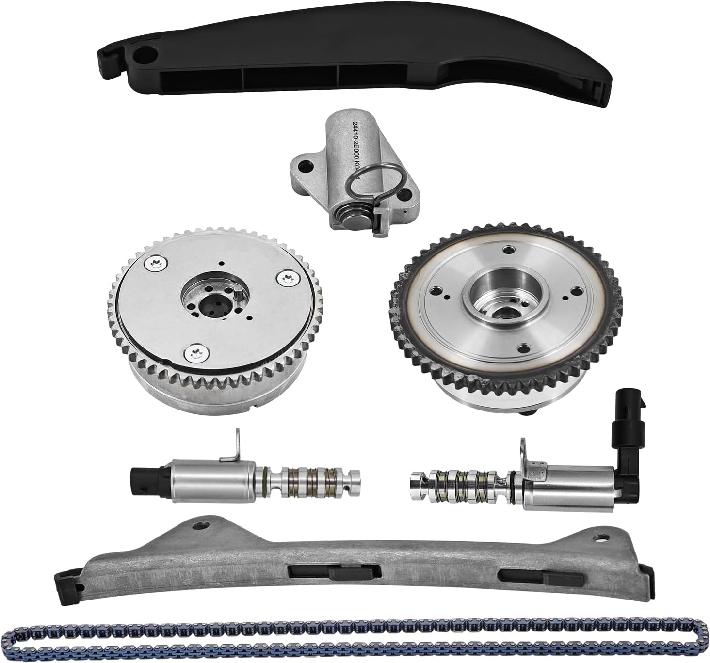 24350-2E700 24321-2E010 Timing Chain Kit w/VVT Sprockets &Control Valve Fits for Hyundai Elantra 17-20, Veloster 19-21, Kona 18-21; Fits for Kia Forte 17-22, Forte5 2017-2018 2.0L Only