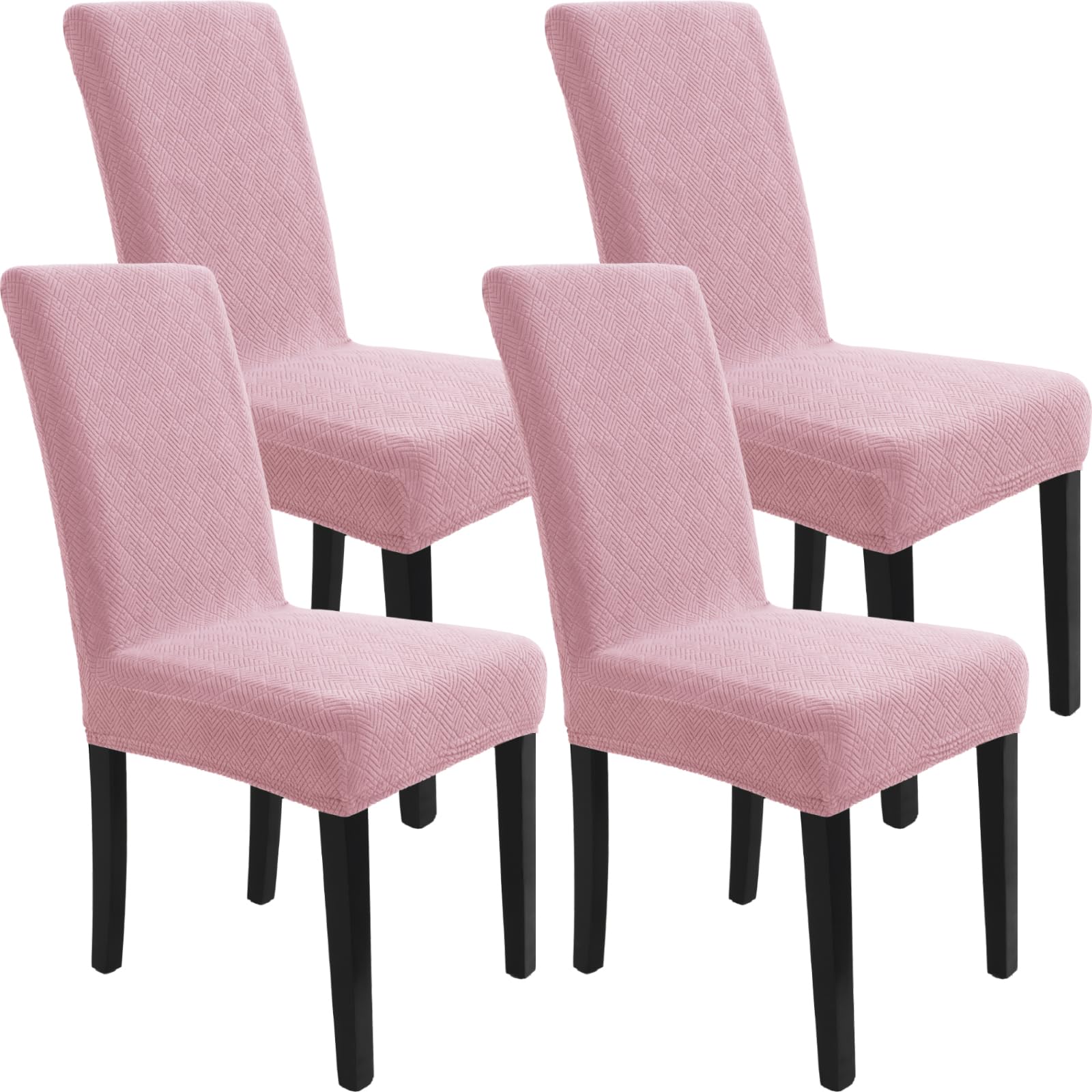 YSTELLAA Housse De Chaise 2 Pieces, Extensible Housse De Chaise Salle À Manger, Protection Chaise Housse Moderne Universel, Protege Housse Chaise, Housse Chaise Amovible Lavable, Beige