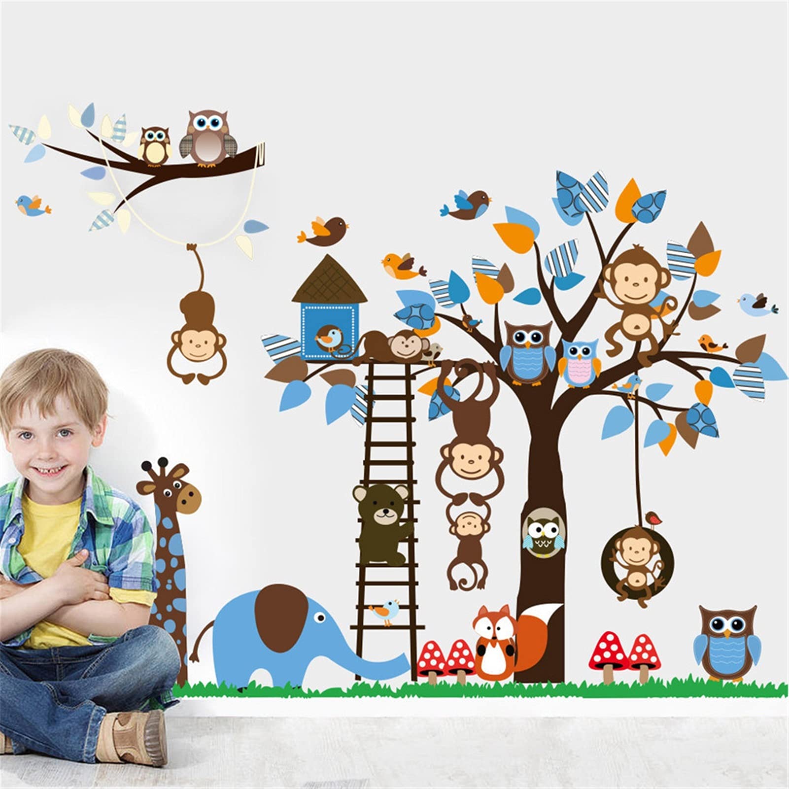 Pegatinas Pared/Papel Tapiz Pegatina de Pared Habitación for niños Kindergarten Decoración Mural Autoadhesivo Vinilo Bricolaje Fondo de Pantalla de la decoración Calcomanías de Pared