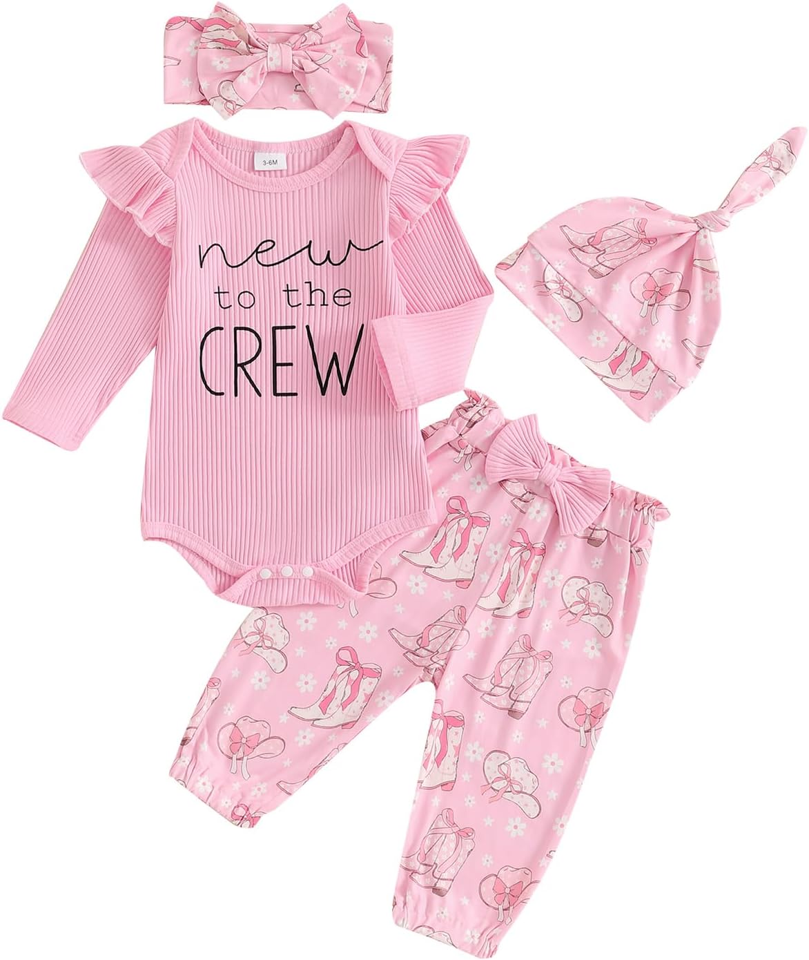 Newborn Baby Girl Clothes Outfits Long Sleeve Romper Bodysuit Floral Pants Hat Baby Coming Home Outfit Newborn Baby Girl Clothes Outfits Long Sleeve Romper Bodysuit Floral Pants Hat Baby Coming Home Outfit