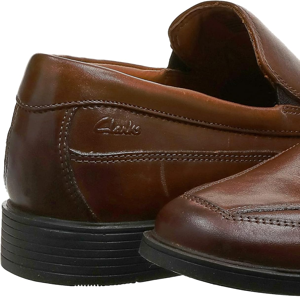 Clarks Men's Loafers 9 Dark Tan