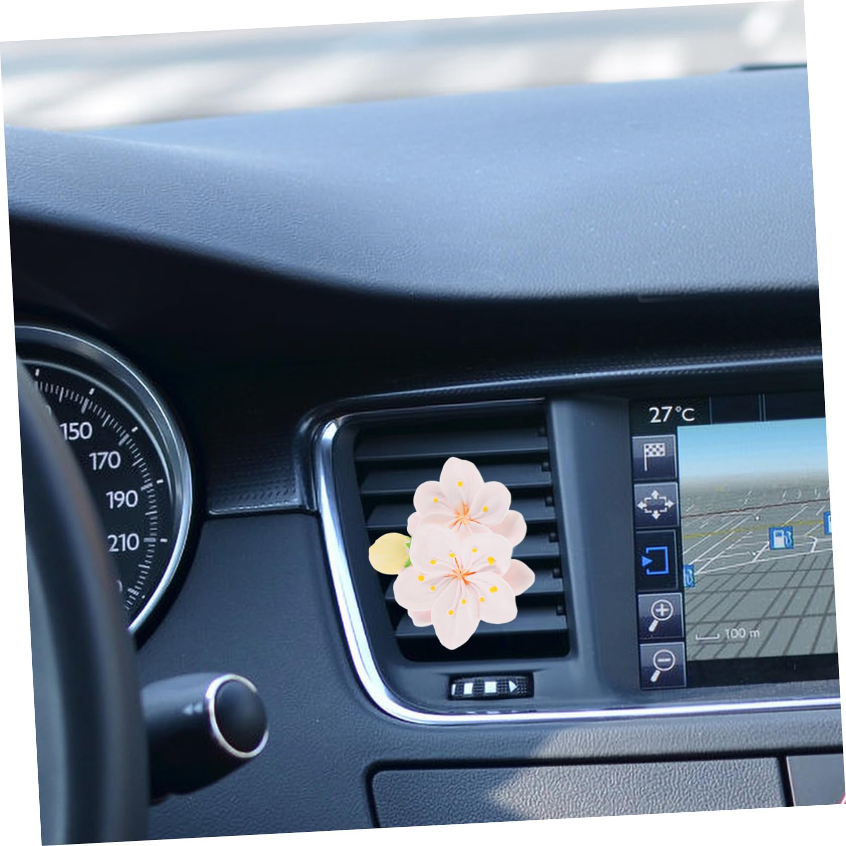 5stücke Car Vent Clip Mit Blumen-design Duftdiffusor Für Auto-lüftung Einfache Dekorative Auto-innenausstattung Frischer Duft Für Entspannte Fahrten Geeignet Für Fahrzeugtypen