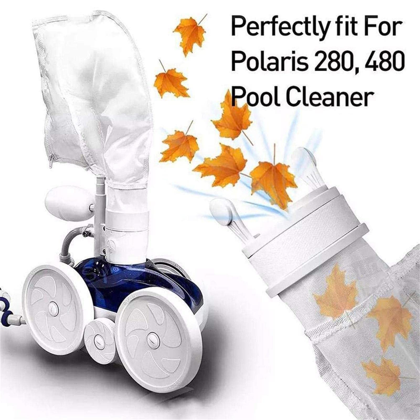 4 Sacchetti Per La Pulizia Della Piscina, Sacchetti Filtro A Maglia Fine Per Aspirapolvere Per Piscina Sacchetti A Rete Con Coulisse E Chiusura Per La Pulizia Dei Teli Per Piscina