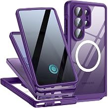 Magnetic for Samsung Galaxy S26 Ultra Case with Privacy Screen Protector, Compatible with Magsafe, Military Grade Protection, Anti-peep Privacy Screen Full Body Shockproof Phone Cover 6.9", Purple