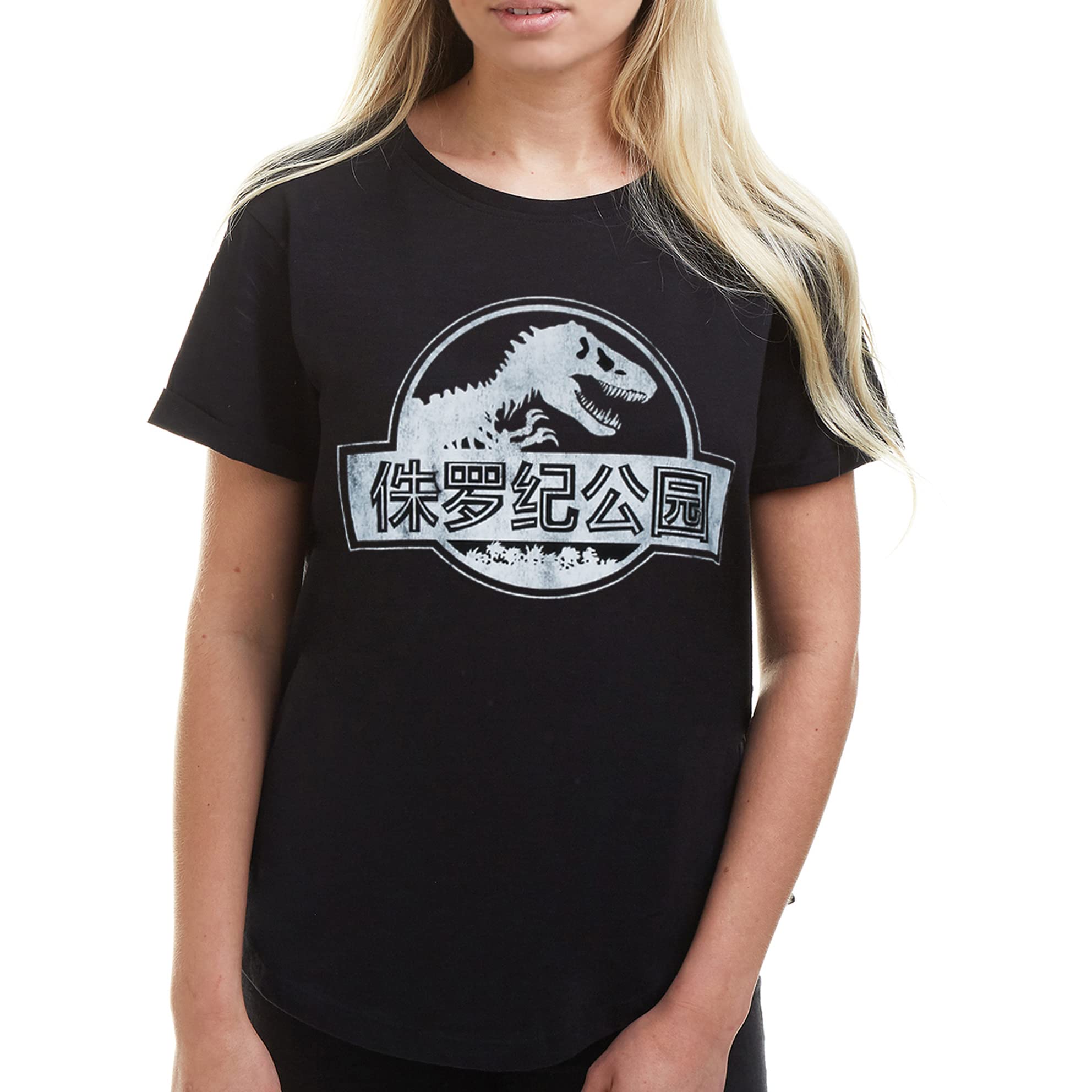 Cotton SoulJurassic Park Mono Chinese Logo Womens Fashion T Shirt
