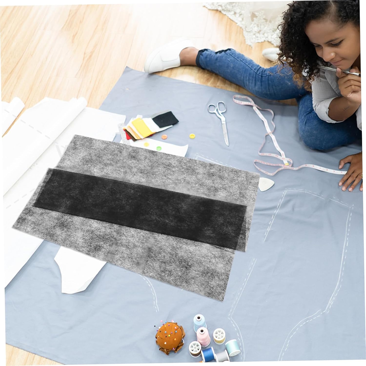 ULDIGI Lightweight Double-Sided Fusible Interfacing Patch for Quilting and Sewing Water-Resistant Adhesive Suitable for DIY Craft Projects
