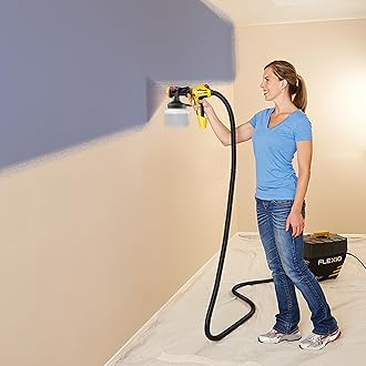 Wagner Spraytech 0529091 Flexio 5000 Stationary Hvlp Paint Sprayer, Sprays Unthinned Latex, Includes Two Nozzles, Ispray Nozzle And Detail Finish Nozzle, Complete AdjUStability For All Needs