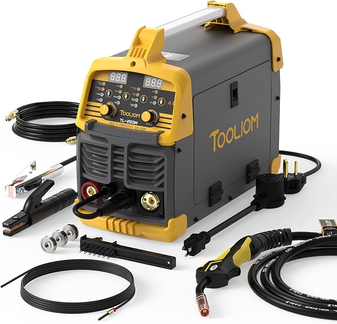 TOOLIOM Aluminum MIG Welder 250A 110V/220V Dual Voltage MIG/Lift TIG
