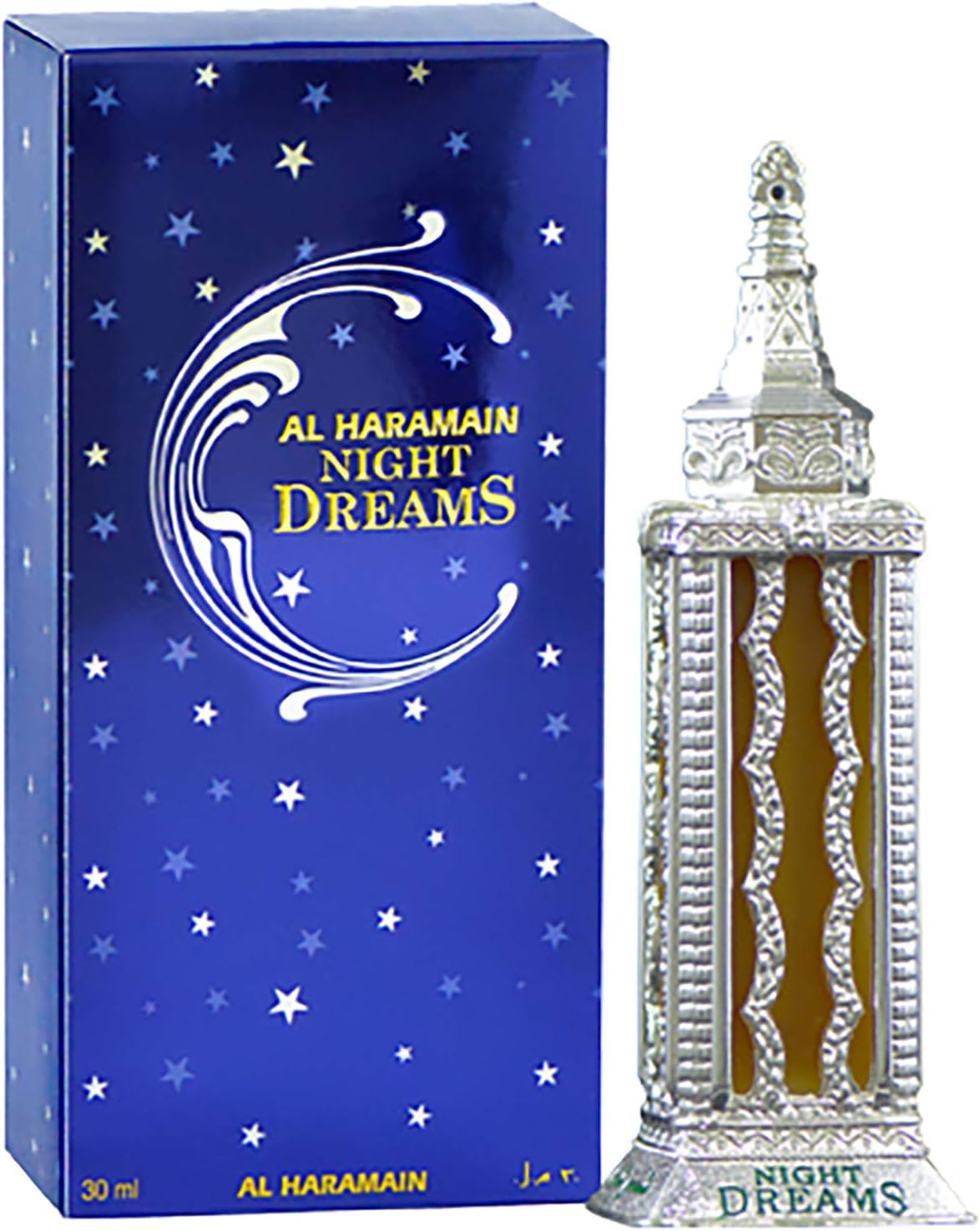 Al Haramain Night Dreams Silver Perfume Oil 30ml – Concentrated Arabic Attar for Men & Women | Fresh Spicy Floral Woody Fragrance | Attar for Gifting