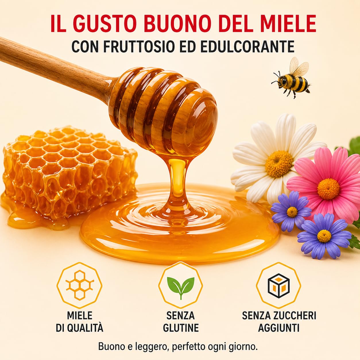 Ambrosoli Multivitaminico Energy con Miele – Integratore Stanchezza e Affaticamento – Vitamine B6 B12 – Metabolismo Energetico – 10 Flaconcini 10ml (Confezione da 2)