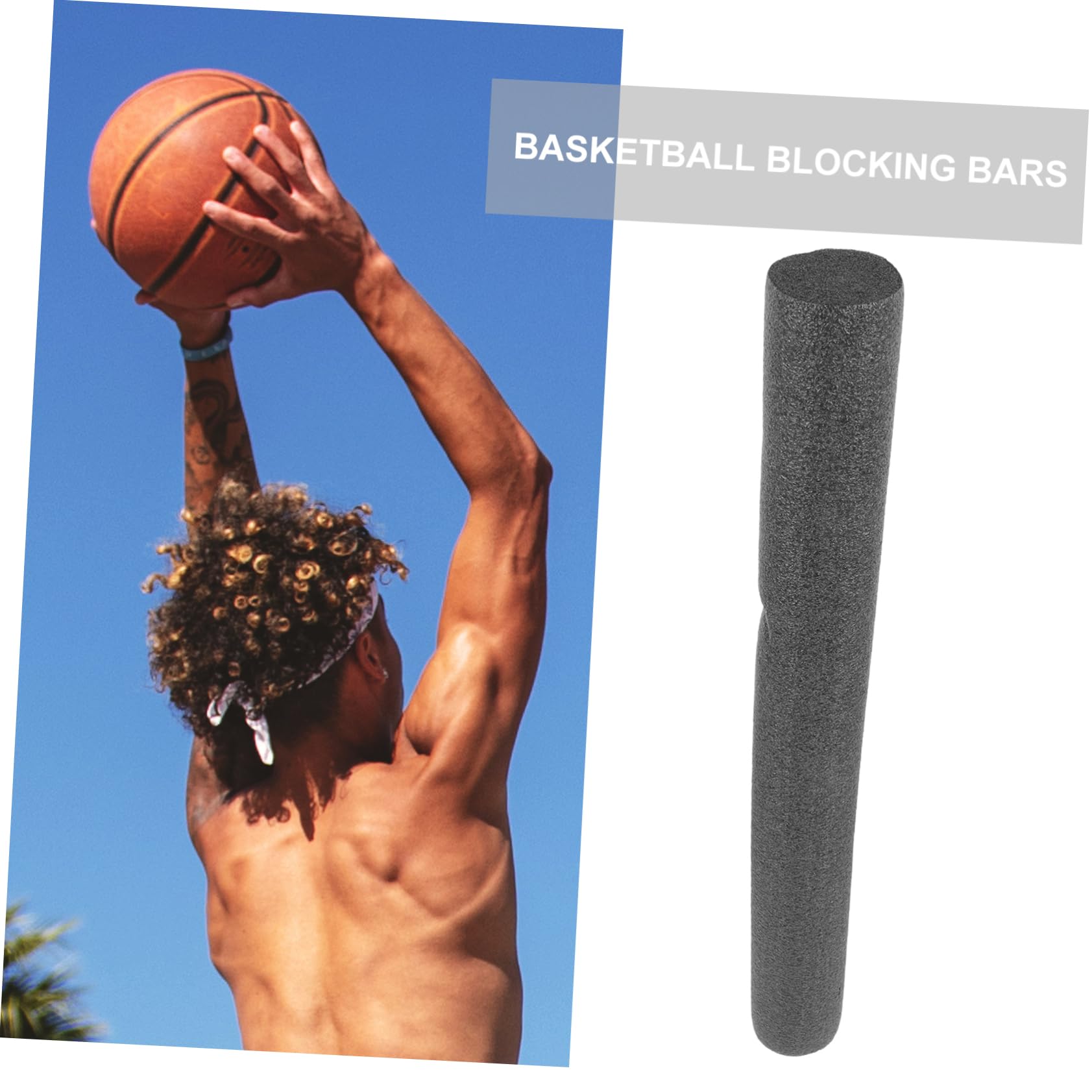 Gogogmee Basketball Training Bar Soft Sponge Blocking Device for Enhanced and Defensive Skills Portable Basketball Training Equipment for Players Improves Coordination and Reflexes