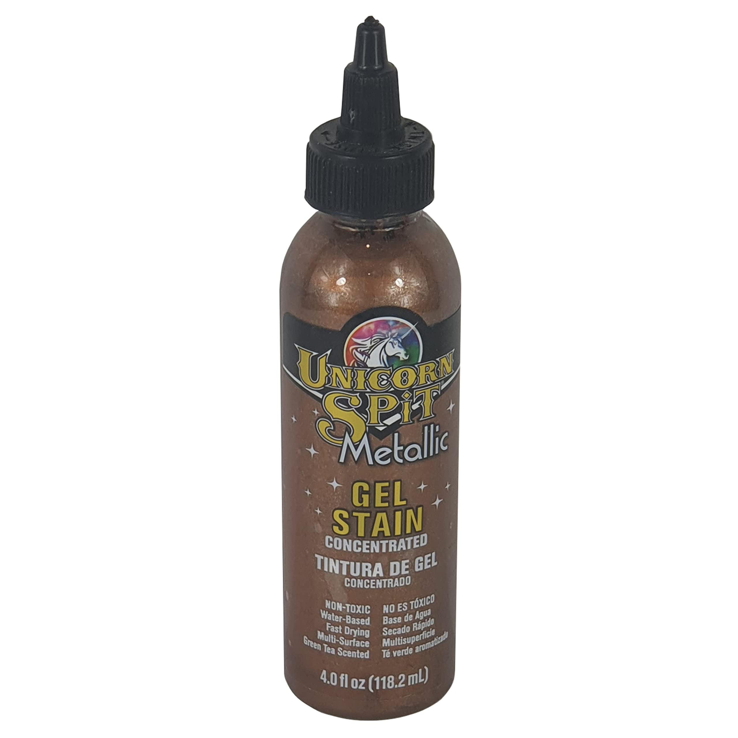 Unicorn Spit Bronze Metallic Colour Paint Hephaestus Concentrated High Pigment Waterbased Multi Surface Non-Toxic Gel Stain (Bronze)