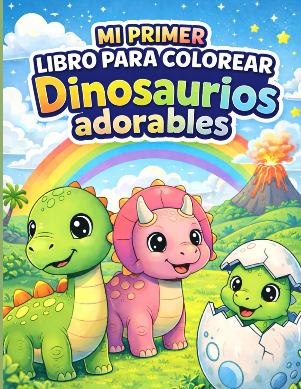 Mi primer Libro para Colorear Dinosaurios Adorables