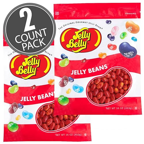 Jelly Belly Gomitas de canela chisporroteantes  2 libras en bolsas resellables (2 x 16 onzas)  Genuina, oficial, directamente de la fuente