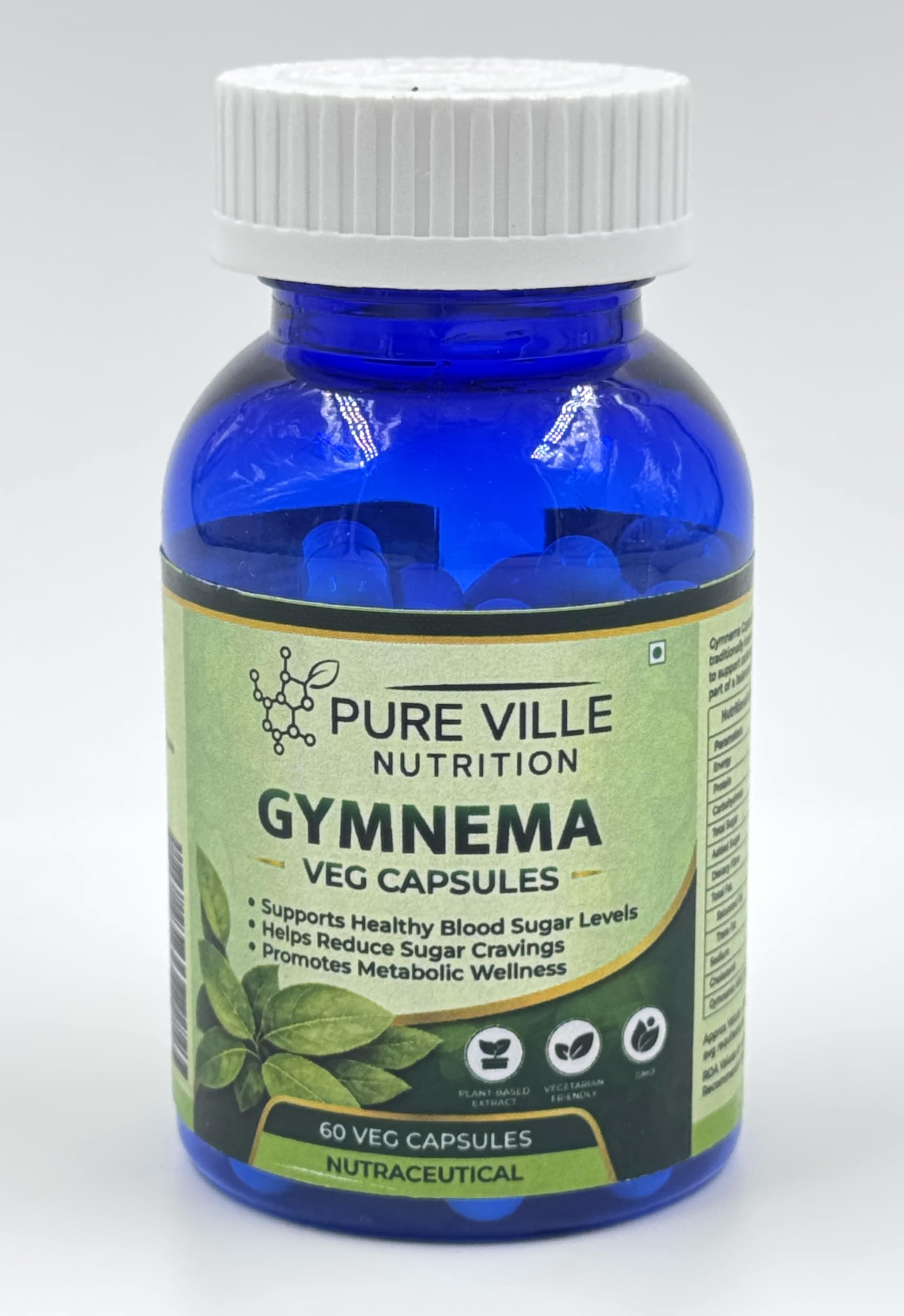 Pure Ville Nutrition Gymnema Sylvestre Extract Capsules with Gymnemic Acids, Blood Sugar Support, 60 Vegetarian Capsules-picture-16